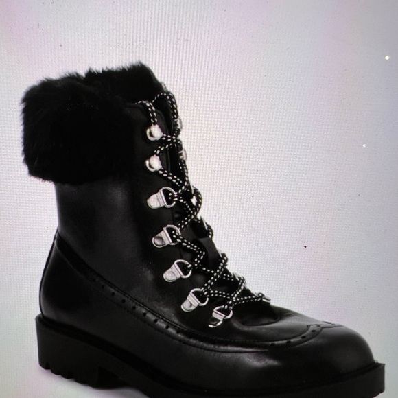 Charles David Shoes - Charles David Raider Faux Fur Combat Boots